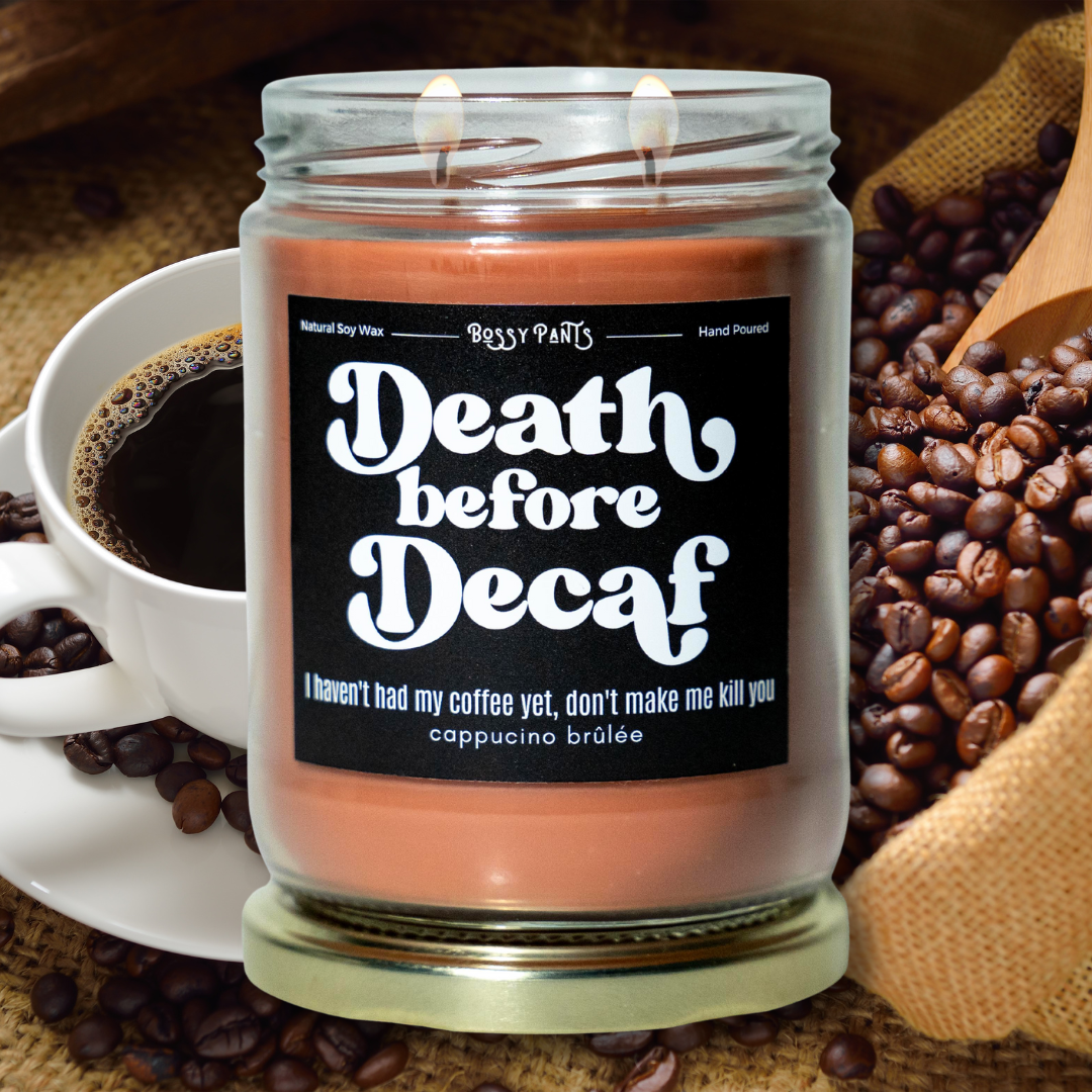 Shop, American Made Death Before Decaf Wax Melts
