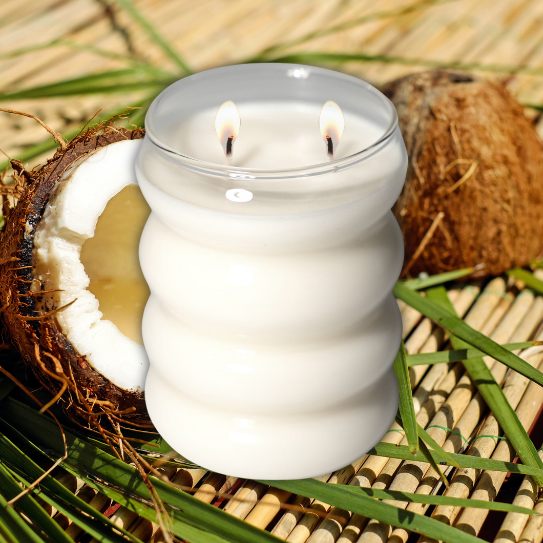 Bamboo + Coconut (12 oz Wiggle Jar- Clear)