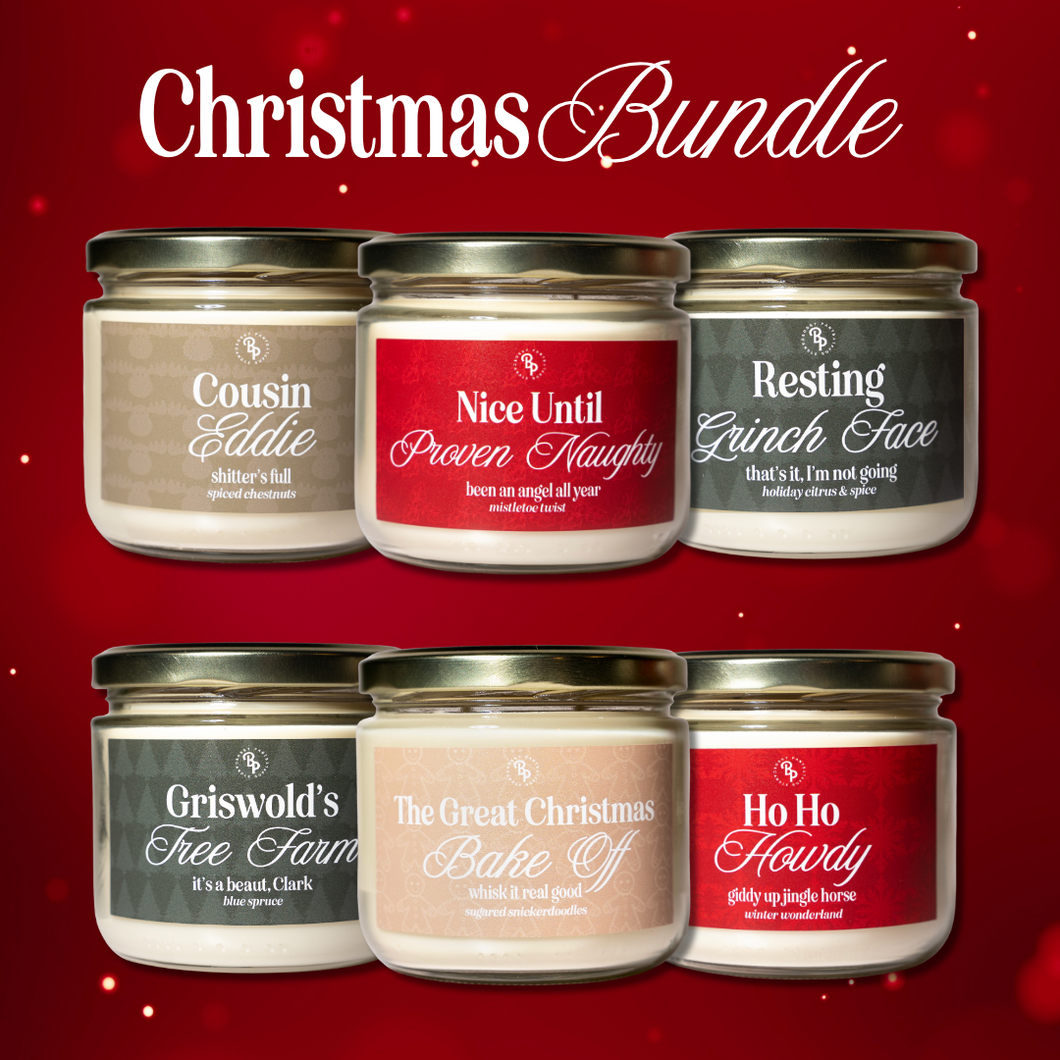 6 CANDLE CHRISTMAS BUNDLE